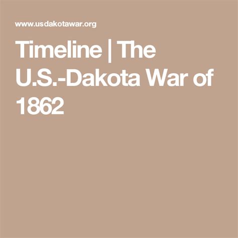 Timeline The Us Dakota War Of 1862 Timeline Minnesota Travel