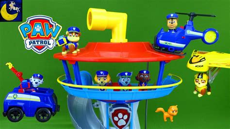 Paw Patrol Toys Police Pups And Lookout Tower Chase Rubble Ultimate Air