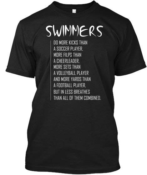 Swimmer Shirt Funny Strong Swimmer T Black áo T Shirt Front