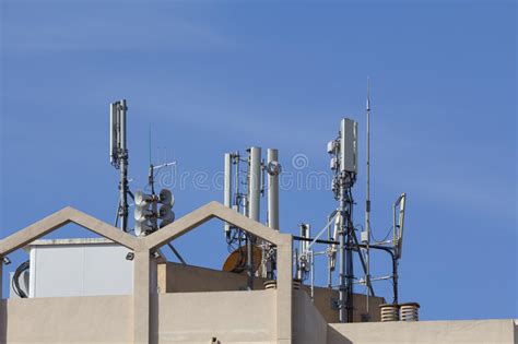 Telecom Antenna In A Building Stock Photo Image Of Receiver