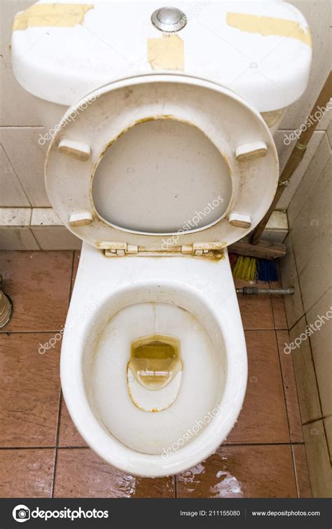 Images Dirty Toilet Bowl Dirty Unhygienic Toilet Bowl Limescale Stain Public Restroom Stock