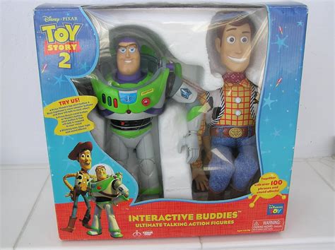 Disney Pixar Toy Story 2 Buzz And Woody Interactive Figures Ultimate Talking Action