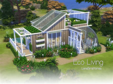 Eco Living House Eco House Sims 4 House Building Sims 4 House Plans