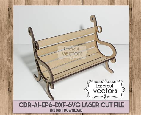Great Barbie Dolls Bench For Laser Cutting Cnc Svgdxf Etsy