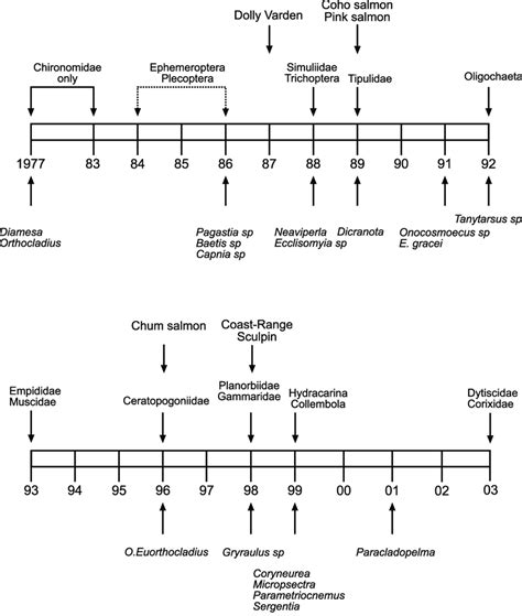 Chronosequence Showing The Point Of First Colonization Of Major