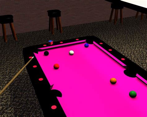 Pink Pool Table By Dragonstar Msg On Deviantart Pink Life Pink Furniture Pool Table