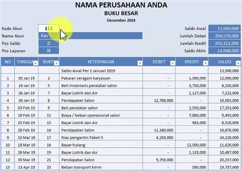 Program Excel Akuntansi Dagang Siap Pakai Indonesia Program Excel