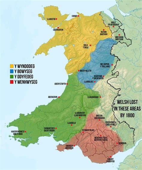 Updated Map Of Welsh Dialects X Mapporn My Xxx Hot Girl