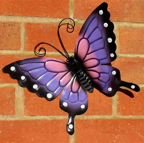 Butterflies Garden Decoration Multi Coloured Metal Outdoor Butterfly Xl