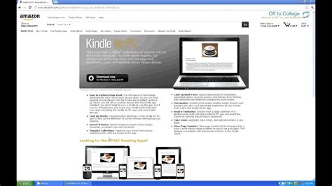 From the new window, select your kindle (the correct kindle device name), download. how to download the kindle reading desktop app - YouTube