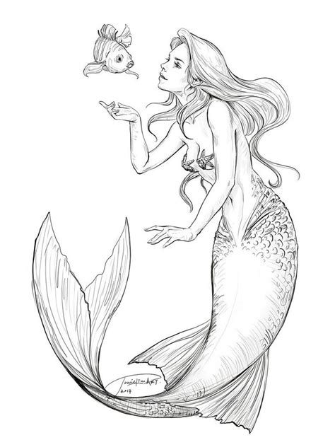 Ariel And Flounder By Jowielimart On Deviantart Mermaid Artwork