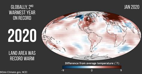 Month By Month Recap Of 2020s Global Temperature Patterns Noaa