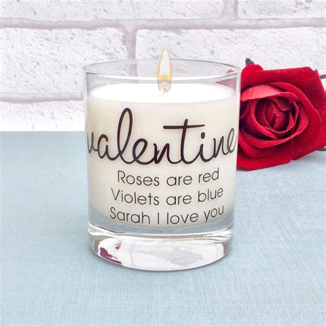 Our Personalised Valentine Candle Makes A Gorgeous T For Your Loved One This Valentines Day