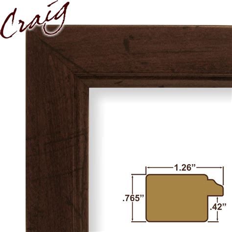 Craig Frames Inc 19x24 Custom 126 Wide Complete Dark Brown Picture