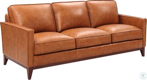 Georgetowne Newport Camel Sofa From Leather Italia Coleman Furniture