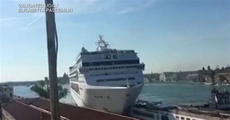 At Least 4 Injured In Venice Cruise Ship Crash Cbs News