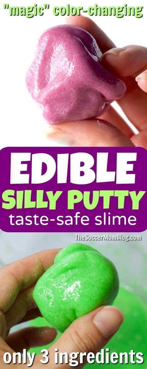 Edible Silly Putty Diy Slime Without Borax Silly Putty Slime