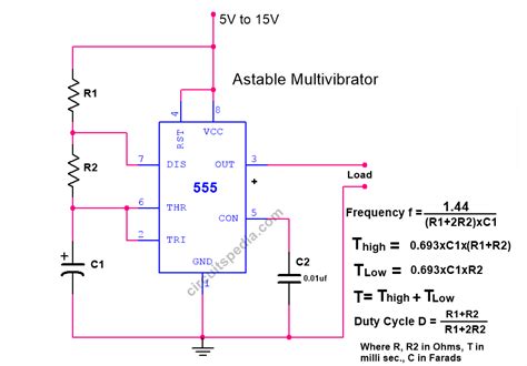 Astable Multivibrator Using 555 Timer Images And Photos Finder