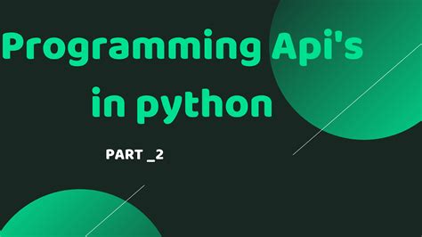 When you try to communicate with an api for the first time in python, you want to make sure you try an api that is simple to understand and has decent documentation. Programming API's In Python | PART-2 | GSPACE