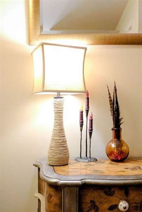 To make a similar one you need a mirror with a design similar to the one you see. DIY Table Lamp Base Makeover Home Decor Idea | Diy table ...