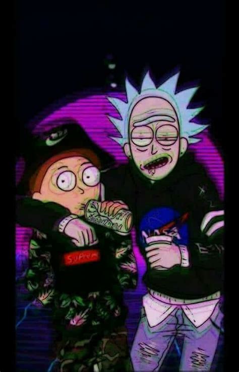 The great collection of supreme rick and morty wallpapers for desktop, laptop and mobiles. Pin di María Carmen su Wallpapers/ Papeis de parede ...