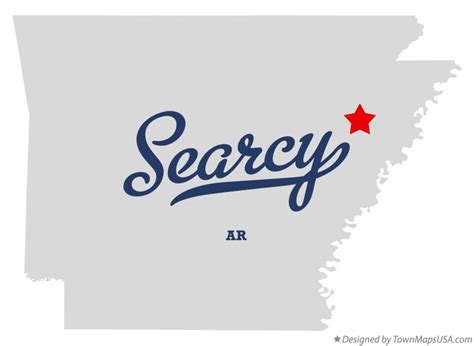 Map Of Searcy Cross County Ar Arkansas