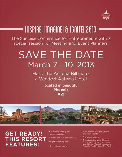 Please Save The Date March 7 10 2013 For The Success Conference For