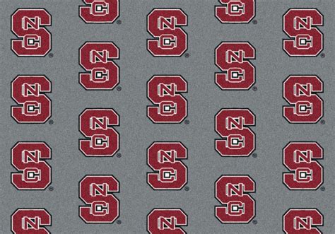 Area Rug With North Carolina State Wolfpack Sports Team Logo