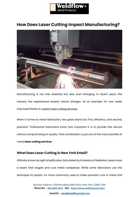 Ppt How Does Laser Cutting Impact Manufacturing Powerpoint