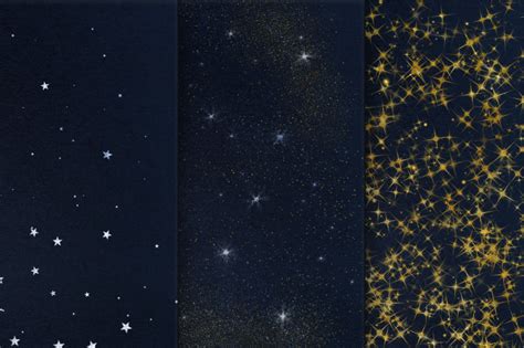 Starry Night Digital Paper By Mixpixbox Thehungryjpeg
