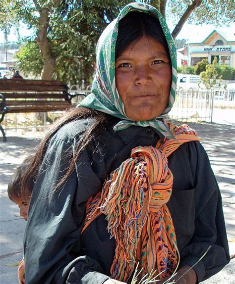 Mujer Tarahumara Creel Chihuahua Mexico Indigenous