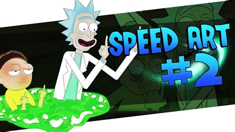 Rick Y Morty Banner Speed Art By Pigraphics Youtube