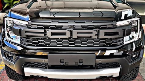 2023 Ford Ranger Raptor Black Color Exterior Detail Walkaround 🔥