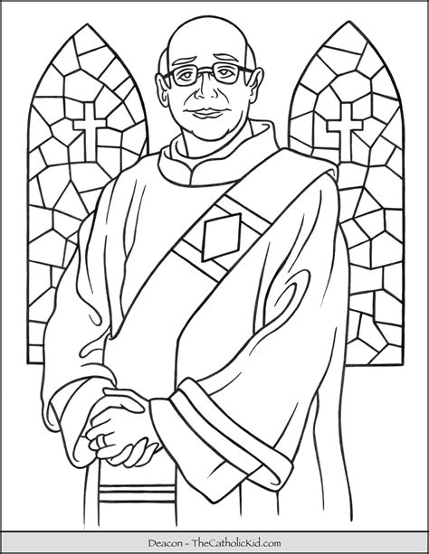 See more ideas about catholic coloring, coloring pages, catholic. Catholic Deacon Coloring Page - TheCatholicKid.com