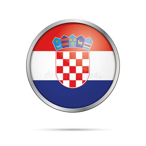 Economisez avec notre option de livraison gratuite. Bouton Croate De Drapeau De Vecteur Drapeau De La Croatie ...