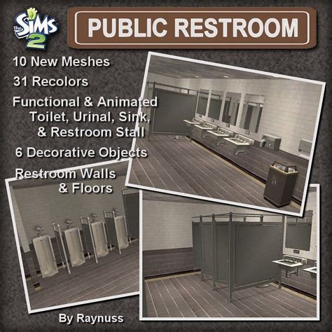 Mod The Sims Raynuss Public Restroom