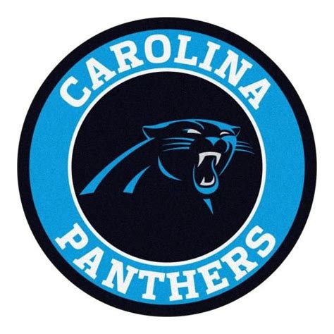 Fanmats Nfl Carolina Panthers Blue 2 Ft X 2 Ft Round Area Rug 17953