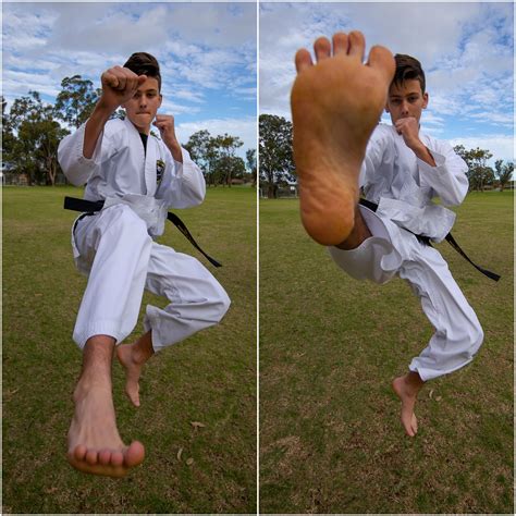 our featured first tkd wa jnr black belt is liam 15 from our ballajura dojang pictured here