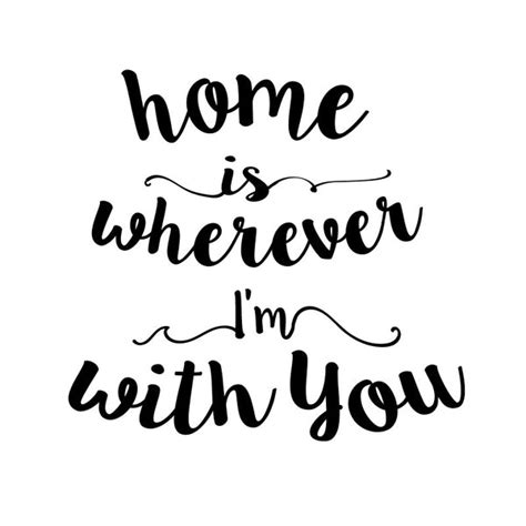 Home Is Wherever Im With You Canvas Print Print4one