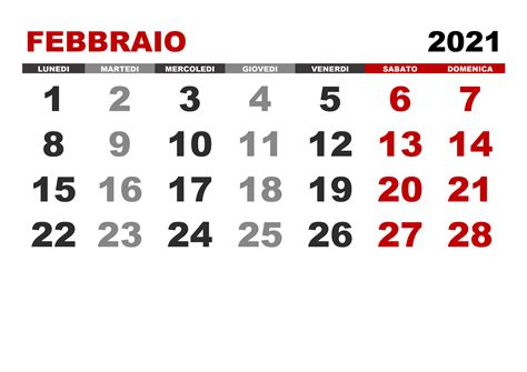 Calendario Febbraio 2021 Bianco Calendario Mar 2021
