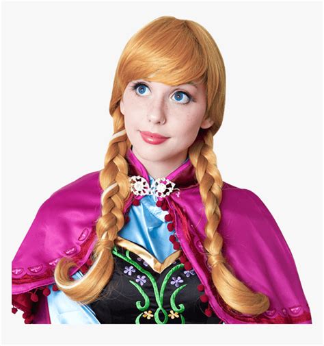 Frozen Inspired Anna Cosplay Wig Disney Princess Anna Makeup Hd Png