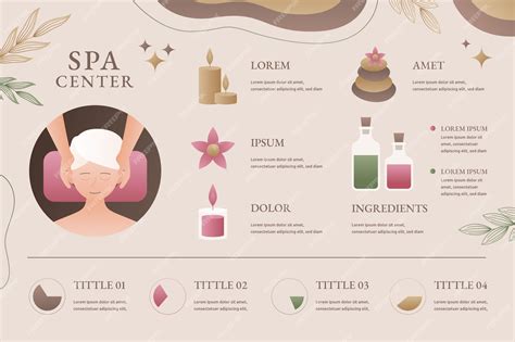 Free Vector Realistic Spa And Health Infographic Template