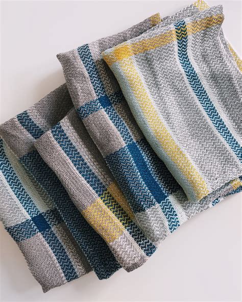 Coastal Linen Tea Towels Weaving Yarn Linen Tea Towel Free Weaving