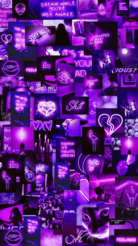 Roxo Aesthetic Wallpaper Purple Neon Edit Loockscream Papel De Parede