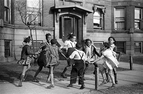 Please tell us about it Children Playing Ring Around the Rosie, Chicago, 1941