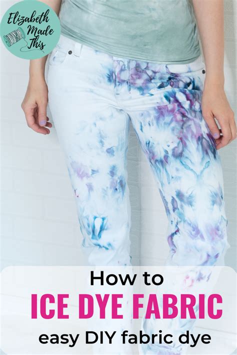 How To Ice Dye Fabric Easy Beautiful Diy Fabric Just Takes Ice