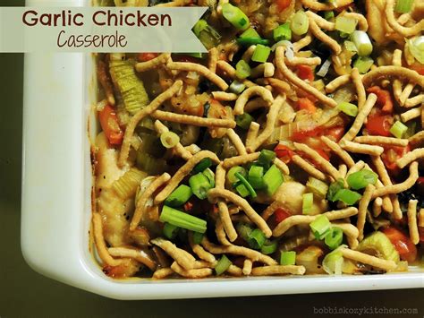 From classic chicken and rice to spicy chicken, broccoli, and brown rice casserole recipe. Garlic Chicken Casserole | Bobbi's Kozy Kitchen