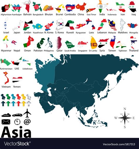 Asia License Plate Map