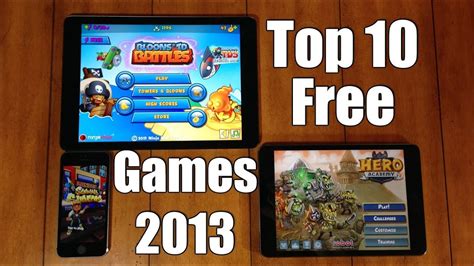 Top 10 Best Free Ios Games For Iphone Ipod And Ipad 2013 Youtube
