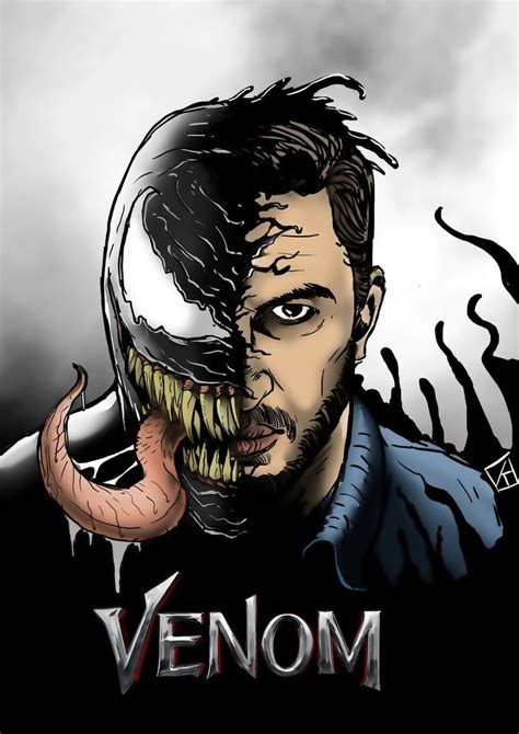 Venom Fan Art From Artstation By Rafael Danesin 👌💙😍💋 Tomhardy